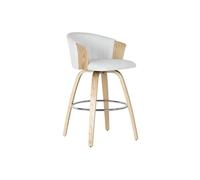 Home ESPRIT Taburete Blanco Madera 58 x 56 x 86 cm