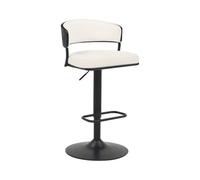 Home ESPRIT Taburete Blanco Metal 48,5 x 48 x 83,5 cm
