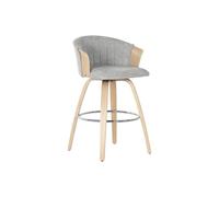 Home ESPRIT Taburete Gris Madera 58 x 56 x 86 cm
