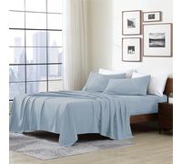 Home Essentials - Juego de sábanas de Microfibra cepillada de Doble Microfibra Ultra Suave, hipoalergénica, Resistente a Las Arrugas, Color Azul