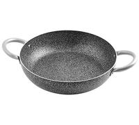 Home Family Stone Sartén Antiadherente con 2 Asas, piedra, negro/Gris, 38 cm