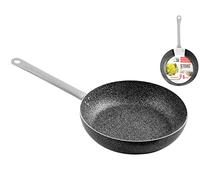 Home Family Stone Sartén Antiadherente con Mango, Piedra, Negro/Gris, 36 cm