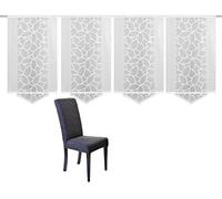 Home Fashion 094630 - 0101 125 x 57 cm riel Jacquard Set, plástico, Blanco, 145 x 57 cm