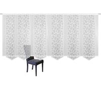 Home Fashion 096632 - 0101 160 x 57 cm riel Jacquard Set, plástico, Blanco, 160 x 57 cm