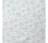 Home Fashion 16 servilletas de Navidad con estrellas plateadas como decoración de mesa. Servilletas de papel con diseño. De material reciclado ecológico y sostenible, 33 x 33 cm