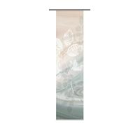 Home Fashion 87667-753 Toupillon - Panel japonés con impresión Digital (con rieles y sujeciones, 245 x 60 cm), Color Verde y marrón