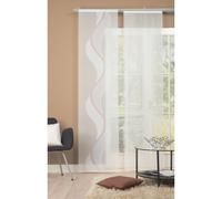 Home Fashion 87787-810 Scherli - Panel japonés, Fabricado en Voile, 245 x 60 cm, Color Blanco