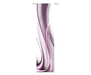 Home Fashion Panel Estor Impresión Digital Tela Decorativa, Color Morado
