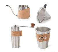 Home for Barista - Juego de molinillo de corcho de acero inoxidable