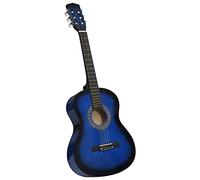 Home & Garden-Guitarra clásica para principiantes y niños, azul, 3/4 36 pulgadas, elección de mobiliario