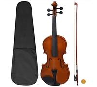 Home & Garden - Juego completo de violín con arco y mentón, madera oscura, elección de muebles 4/4