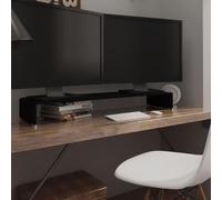 Home & Garden - Mueble elevador de cristal para televisor, color negro, 110 x 30 x 13 cm