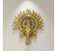 HOME GENIE â€žGoldener Ganesha-Wandbehang | Handgefertigte Lord Ganesha-Wanddekoration für Zuhause, Büro und Pooja-Raum | Segen Von Vastu und Feng Shui