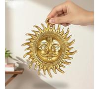 HOME GENIE â€žMessing Surya Wandbehang | Sonnengott Wanddekoration für Zuhause und Büro | Positive Energie & Vastu-Korrektur