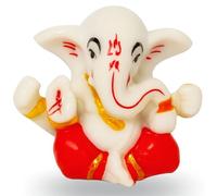 Home Genie Car Dashboard Lord Ganesha Statue 2 Inch (5.5 cm) | Ganpati Idol for Car Dashboard & Home Decor | Mini Ganesh Statue Gift