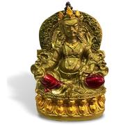 HOME GENIE Farbige Kuber-Statue | Lord Kuber Idol für Reichtum und Wohlstand | Hinduistisches religiöses Dekor | Premium-Harz-Finish | Höhe: 11 cm