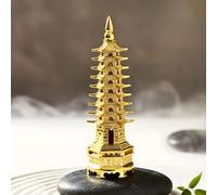 HOME GENIE"Feng Shui Pagodenturm/Bildungsturm aus Messing | Symbol für Reichtum und Wohlstand für Zuhause, Büro, Arbeitszimmer | Feng Shui Vastu Korrektur-Dekoration