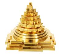 HOME GENIE Göttin Laxmi Maha Meru Shree Yantra für Zuhause, Pooja, Gesundheit, Reichtum und Wohlstand, 3 Zentimeter, 5 cm