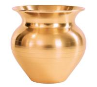 Home Genie Pure Copper Lota Kalash for Pooja | Traditional Indian Water Pot for Religious Rituals, Vastu, Temple Decor & Spiritual Use - 40g - Handmade Finish
