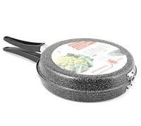 HOME Paletta per Omelette con rivestimento antiaderente, 26 cm Sartén Giratortillas, Pietra, Negro, 26 Centimeters cm