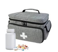 Home Health Bag - Organizador de botellas de píldoras | Bolsa de almacenamiento impermeable para medicamentos para una fácil organización, bolsa de organización de medicamentos, bolsa de farmacia