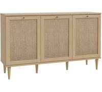 Home Heavenly Aparador 3 puertas ratán vinílico 149,8x89,8x41,4 cm