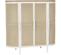 Home Heavenly Aparador ovalado con estructura metálica y frentes y tapa en mdf