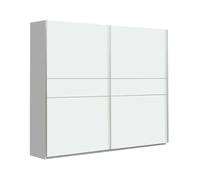 Home Heavenly® - Armario Paris 220 cm - Armario de Puertas Correderas con Estantes y Barras de Colgar - Diseño Nórdico 220x61x210 cm Color : Roble