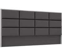 Home Heavenly Cabecero apto camas 150 cm diseño en polipiel antracita