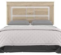Home Heavenly Cabecero de cama 160 cm en roble y detalles blancos