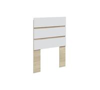 Home Heavenly® Cabecero Ébano - Cabezal para Cama de 90 cm - Diseño Moderno y Compacto - Tablero Melamina con Fijación a Pared - 100x3x126 cm