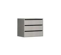 Home Heavenly® - Cajonera Interior Armario Paris 220-270 cm. 3 cajones Color Gris 70,6x98,7x39,6 cm