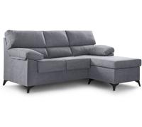 Home Heavenly Chaise Longue reversible 200 cm antimanchas color gris