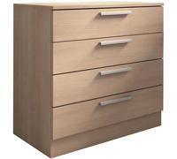 Home Heavenly Cómoda 4 cajones 76x80x40 cm color roble