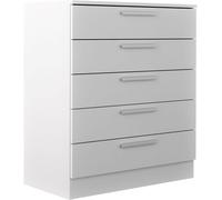 Home Heavenly Cómoda 5 cajones 92x80x40 cm color blanco