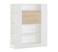 Home Heavenly® - Estantería Convertible Mesa Estudio Darcy, Mueble multifunción Mesa abatible. 119,6x140x34,5 cm. (Andersen - Puccini)