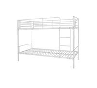 Home Heavenly® Litera Metálica Nido - Diseño Industrial para Dos Camas, Versión Matrimonial y Singular, Estructura de Acero Reforzado con Escalera y Barandilla Anticaídas, Fácil Montaje 2 plazas