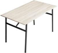 Home Heavenly®Mesa Comedor, Modelo Asturia, Mesa para salón Cocina para 4 comensales 100 X 75 X 76 cm en Melamina y Patas medtalicas Color Roble