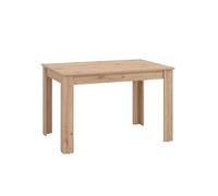 Home Heavenly® Mesa de Comedor Extensible Nerea - Laminado Resistente - Extensión Central de 120 a 160 cm - Diseño Moderno y Fácil de Limpiar - 120/160x80x76 cm - Mesa Rectangular Color Roble Artisan