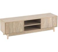 Home Heavenly Mueble tv 140 cm 2 puertas 2 huecos color roble