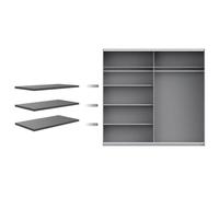 Home Heavenly® - Pack 3 estantes armarios Paris 220 cm. Estanterías Colgantes Organizador Ropa Armario.