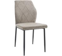Home Heavenly Pack 4 sillas tapizadas detalle rombos taupé