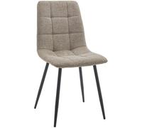 Home Heavenly Pack de 4 sillas de comedor en tela beige jaspeado