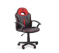 Home Heavenly®- Silla Gaming Win, Silla giratoria para niños, niñas, sillón Gamer con Ruedas ergonómico diseño Moderno, para Estudio, habitación Juvenil Escritorio, en tamaño pequeño (Rojo)