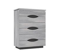 Home Heavenly® - Sinfonier 6 cajones Saturn. Cajonera Alta Armario Dormitorio. con Luces Led. (Roble Nordic)