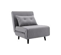 Home Heavenly® - Sofá Cama Pegaso 3 en 1. Sofá Plegable Convertible en Cama Tipo futón. Sofá tapizado en Tela Color Gris y cojín Incluido. (1 Plaza)