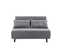 Home Heavenly® - Sofá Cama Pegaso 3 en 1. Sofá Plegable Convertible en Cama Tipo futón. Sofá tapizado en Tela Color Gris y cojín Incluido. (2 Plazas)