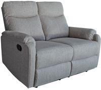 Home Heavenly Sofá relax 2 plazas con mecanismo palanca en gris