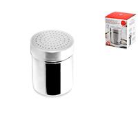 Home Herramienta para esparcir Cacao con Tapa, Acero Inoxidable, Transparente
