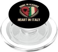 Home In Albania Heart In Italy Albanian Italian Roots PopSockets PopGrip para MagSafe